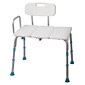 AquaSense Adjustable Bath and Shower Transfer Bench with Reversible Backrest, Off White (770-406)
