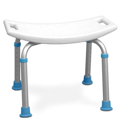 AquaSense Adjustable Bath and Shower Chair with Non-Slip Seat, White (770-500)