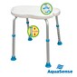 AquaSense Adjustable Bath and Shower Chair with Non-Slip Comfort Seat, White (770-535)