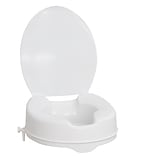 AquaSense Raised Toilet Seat with Lid, 4 White (770-626)