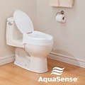 AquaSense Raised Toilet Seat with Lid, 4 White (770-626)