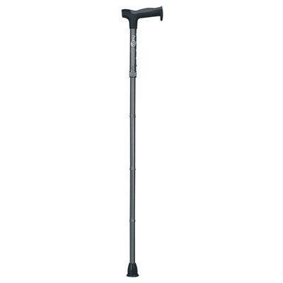Hugo Adjustable Folding Cane with Reflective Strap, Smoke (731-492)