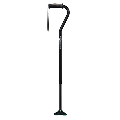 Hugo QuadPod Offset Cane with Ultra Stable Cane Tip, Ebony (731-857)