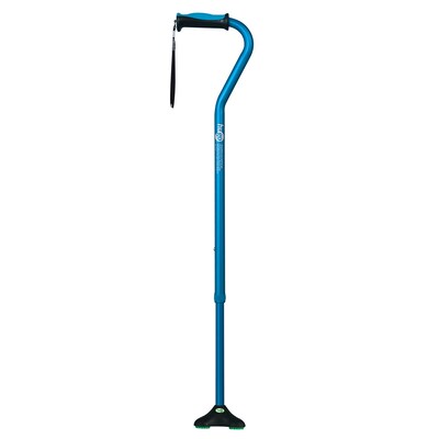 Hugo QuadPod Offset Cane with Ultra Stable Cane Tip, Aquamarine (731-859)
