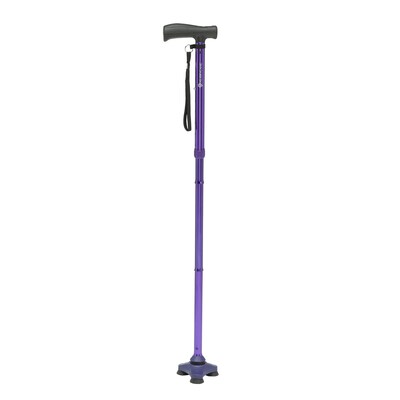 HurryCane HurryCane Freedom Edition Folding Cane with T Handle, Purple (HCANE-PR-C2)