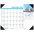 2022 House of Doolittle 17 x 22 Desk Calendar, Earthscapes Scenic, Multicolor (147-22)