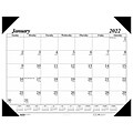 2022 House of Doolittle 22 x 17 Desk Pad Calendar, Economy, Black-on-White (124-02-22)