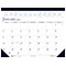 2022 House of Doolittle 17 x 22 Desk Pad Calendar, Classic, Deep Blue/White (150-22)