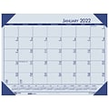 2022 House of Doolittle 17 x 22 Desk Pad Calendar, EcoTones, Blue (124-40-22)