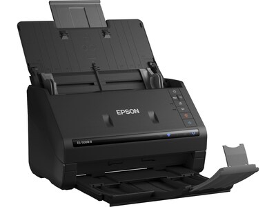 Epson WorkForce ES-500W II Wireless Duplex Document Scanner, Black (B11B263201)