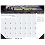 2022 House of Doolittle 17 x 22 Desk Pad Calendar, Earthscapes Mountains the World, Multicolor (17
