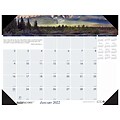 2022 House of Doolittle 17 x 22 Desk Pad Calendar, Earthscapes Mountains the World, Multicolor (176-22)