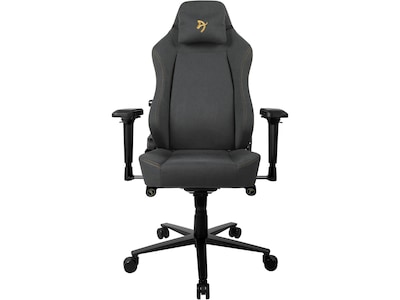 Arozzi Primo Woven Fabric Ergonomic Racing Gaming Chair, Black/Gold (PRIMO-WF-BKGD)