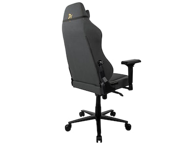 Arozzi Primo Woven Fabric Ergonomic Racing Gaming Chair, Black/Gold (PRIMO-WF-BKGD)