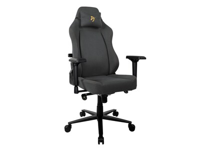 Arozzi Primo Woven Fabric Ergonomic Racing Gaming Chair, Black/Gold (PRIMO-WF-BKGD)