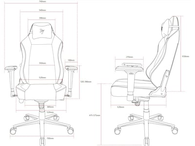 Arozzi Primo Woven Fabric Ergonomic Racing Gaming Chair, Black/Gray (PRIMO-WF-BKGY)