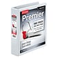 Cardinal Premier Heavy Duty 1 1/2" 3-Ring View Binders, D-Ring, White (10310)