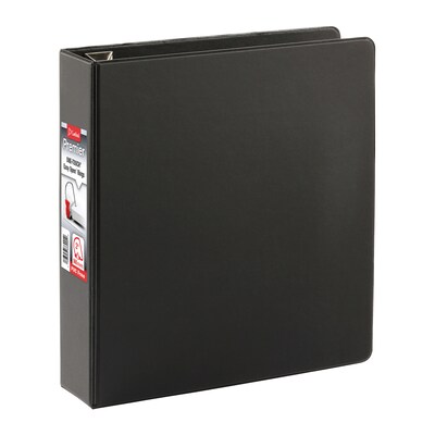 Cardinal Premier Heavy Duty 2 3-Ring Non-View Binders, D-Ring, Black (18732)