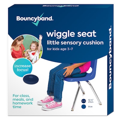 Bouncy Bands Little Sensory Wiggle Seat, Blue (BBAWS27BU)