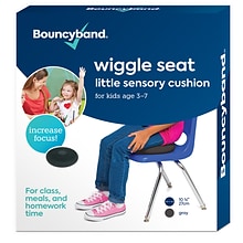 Bouncy Bands Little Sensory Wiggle Seat, Dark Gray (BBAWS27GY)