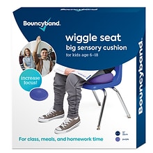 Bouncy Bands Big Sensory Wiggle Seat, Purple (BBAWS33PU)