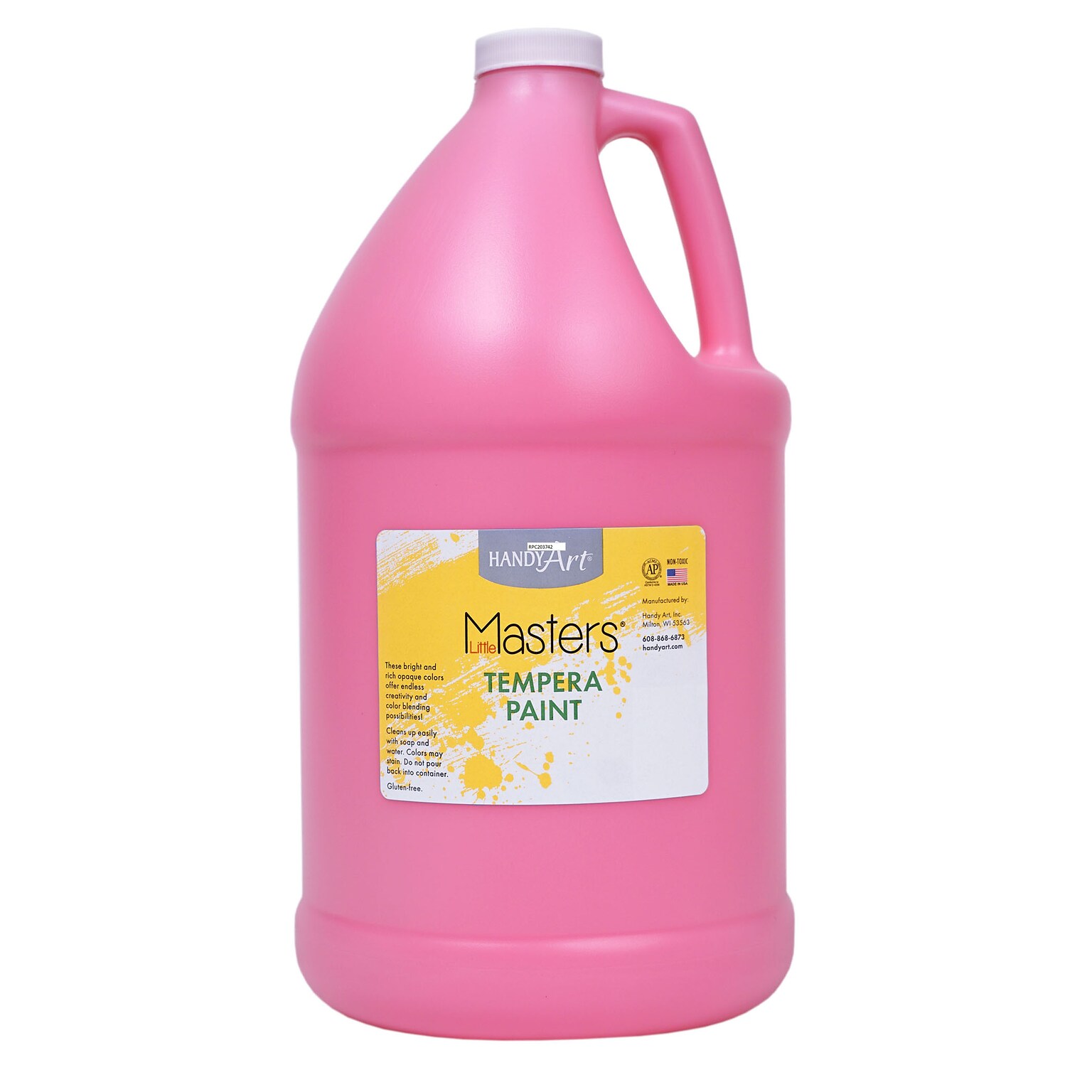 Handy Art Little Masters Tempera Paint, Pink, Gallon (RPC204722)