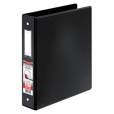 Cardinal Premier Heavy Duty 2 3-Ring Non-View Binders, D-Ring, Black (18832CB)