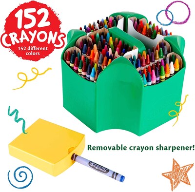 Crayola Crayon Set with Sharpener Assorted Colors