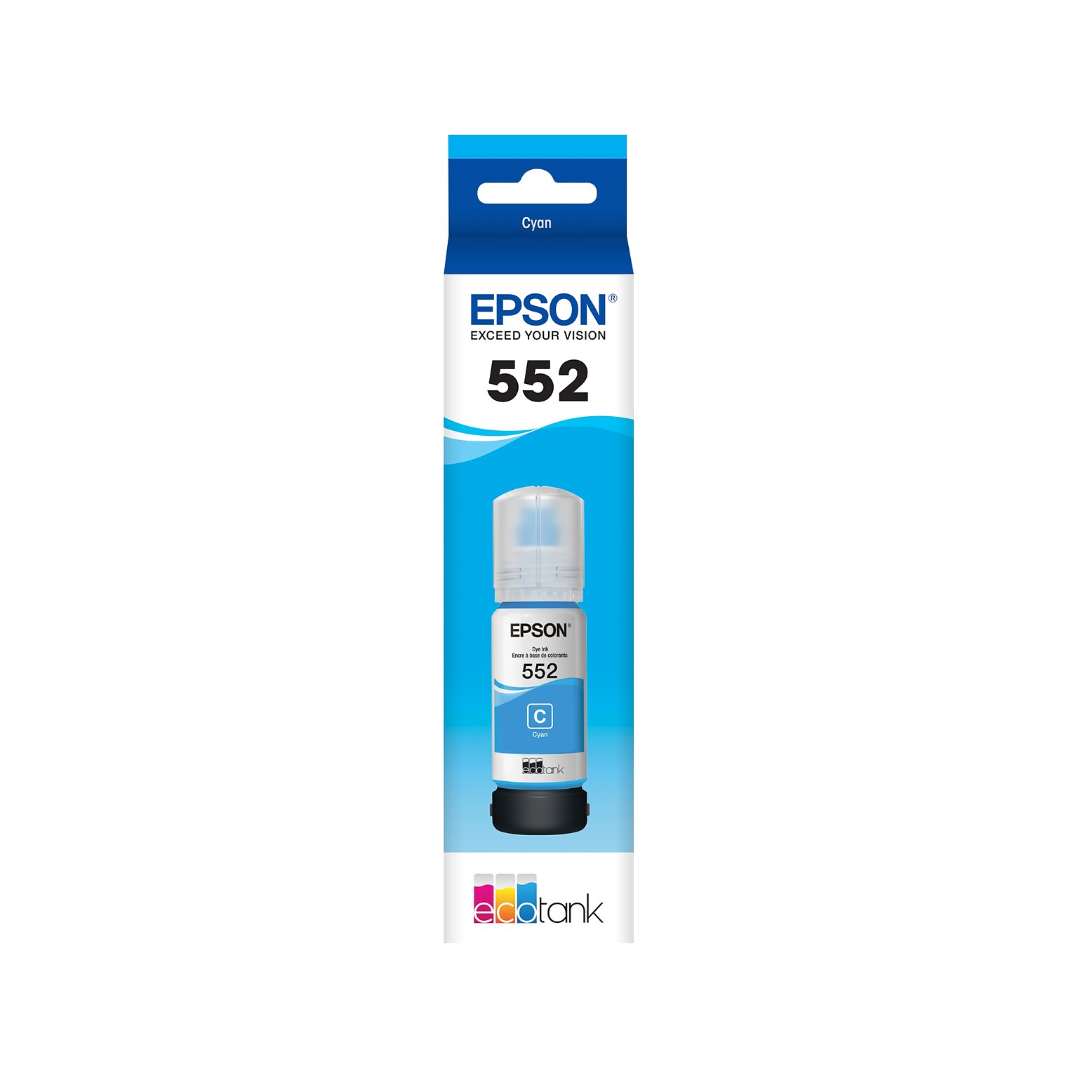 Epson T552 Cyan High Yield Ink Cartridge Refill (T552220-S)