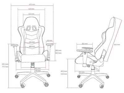 Arozzi Forte Fabric Ergonomic Racing Gaming Chair, Black/White (FORTE-FB-WHITE)