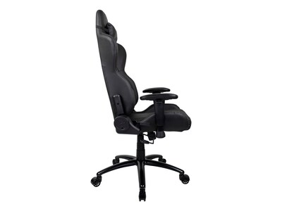 Arozzi Inizio Polyurethane Racing Gaming Chair, Black/Gray (INIZIO-PU-BKGY)