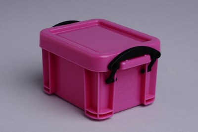 Really Useful Box 0.14 Liter Snap Lid Storage Bin, Assorted Colors (0.14L ASS)