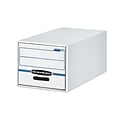 Bankers Box Stor/Drawer File Storage Drawer, Letter Size, White/Blue (00721)