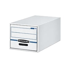 Bankers Box Stor/Drawer File Storage Drawers, Letter Size, White/Blue (00721)