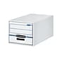 Bankers Box Stor/Drawer File Storage Drawers, Letter Size, White/Blue (00721)