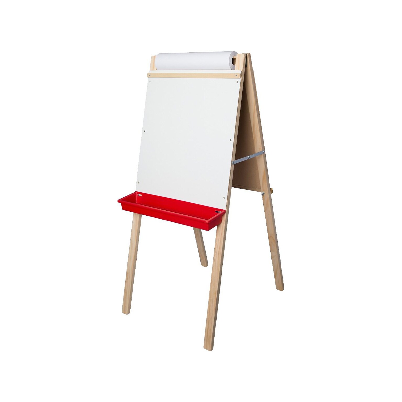 Flipside Childs Deluxe Double Dry-/Wet-Erase Easel, 44, Wood/White/Green/Red, Assorted Materials (17237)