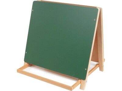 Flipside Tabletop Easel, 18.5, White/Green/Wood, Assorted Materials (17305)