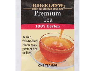 Bigelow Premium Ceylon Black Tea Bags, 1000 Tea Bags/Carton (00351)