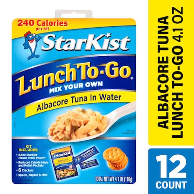 Starkist Lunch-To-Go Albacore Tuna in Water, 2.6 oz., 12/Pack (307-00211)