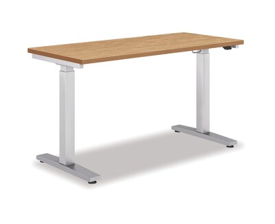 HON Coze 48W Laminate Height Adjustable Table, Natural Recon (HABETANR2448)