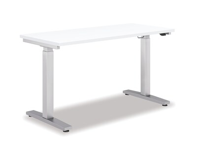 HON Coze 48W Laminate Height Adjustable Table, White (HABETADW2448I)