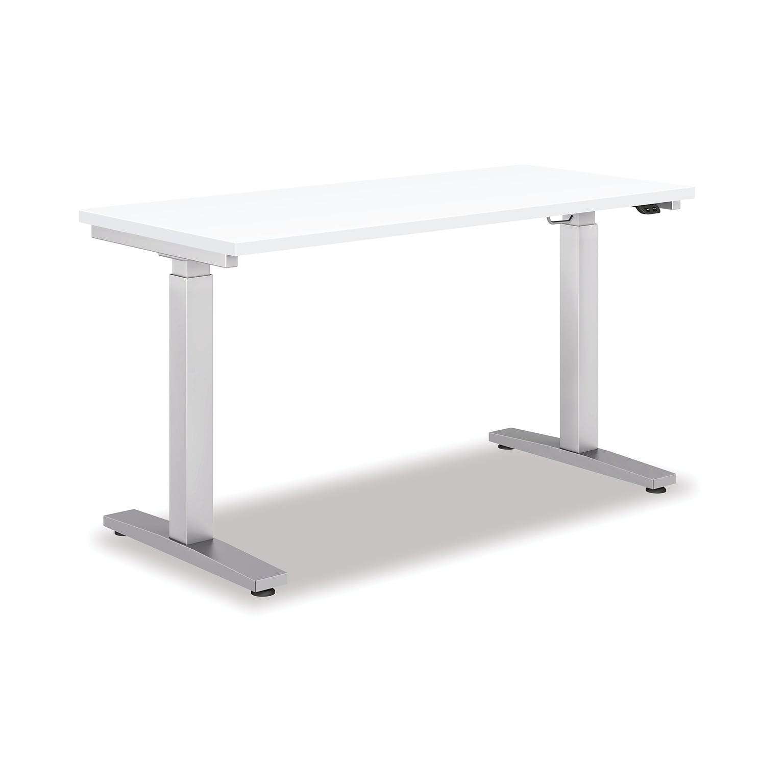 HON Coze 48W Laminate Height Adjustable Table, White (HABETADW2448I)