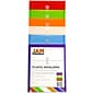 Jam Paper Plastic File Pocket, Letter Size, Assorted, 6/Pack (118B1assrtd)