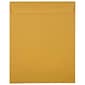 JAM Paper Open End Catalog Envelope, 11 1/2" x 14 1/2", Brown, 100/Pack (313011452)