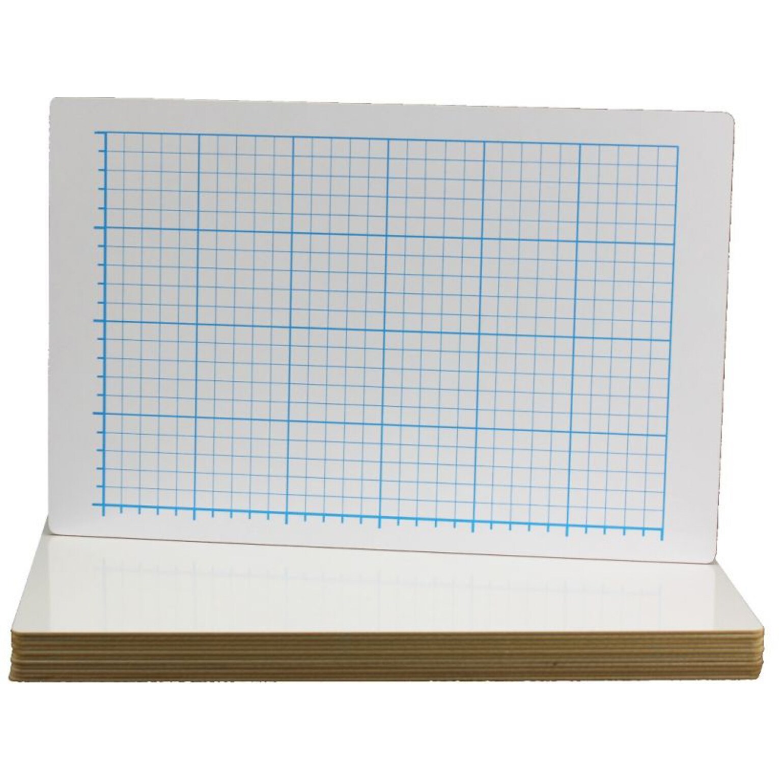 Flipside Quadrant Grid Dry-Erase Whiteboard, 1 x 1.5, 12/Pack (22012)