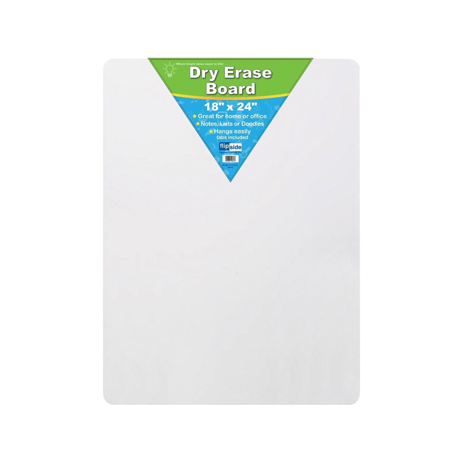 Flipside Two-Sided Dry-Erase Whiteboard, 2 x 1.5, 6/Pack (20685)