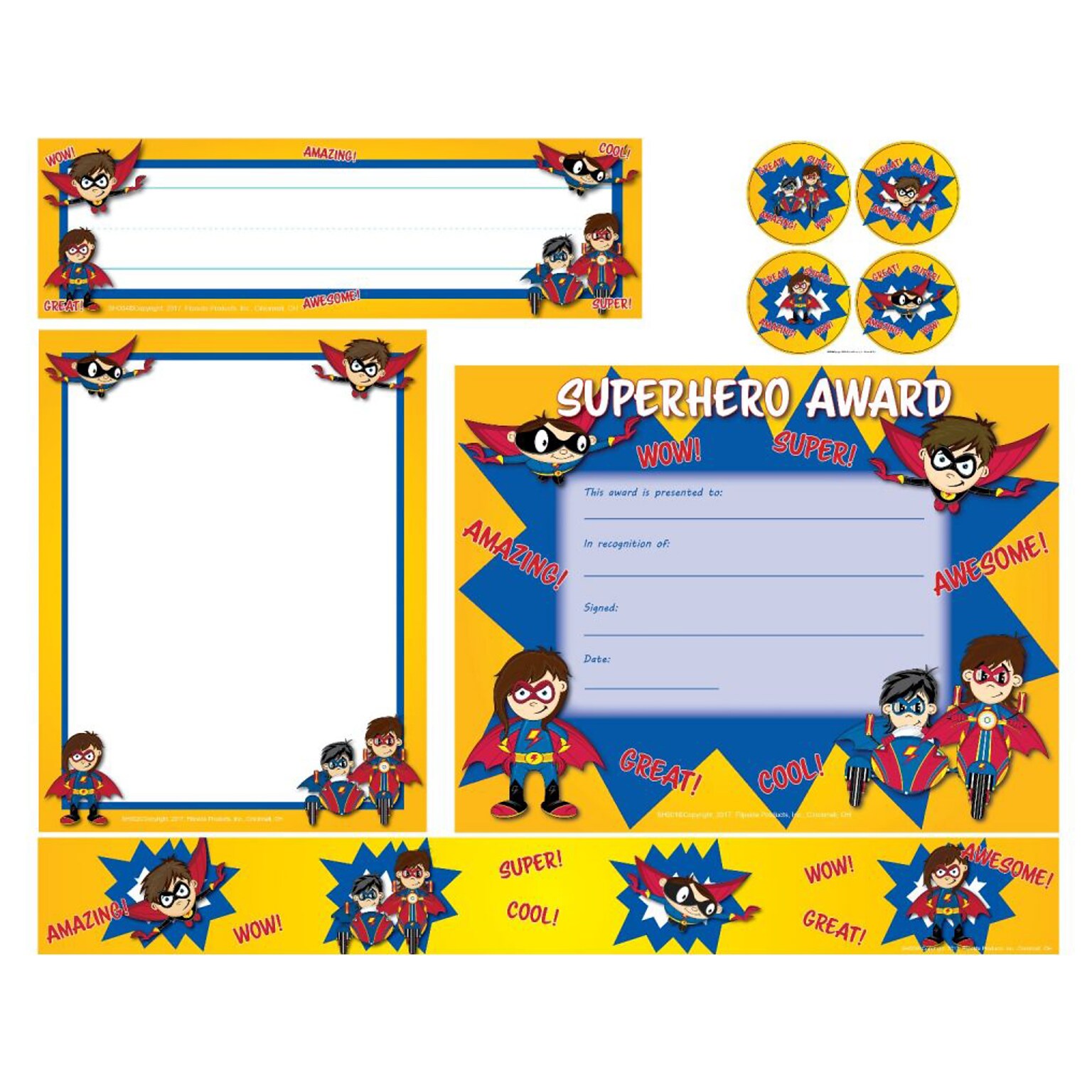 Flipside Superhero Award Combo Pack, Multicolor (SHS100)