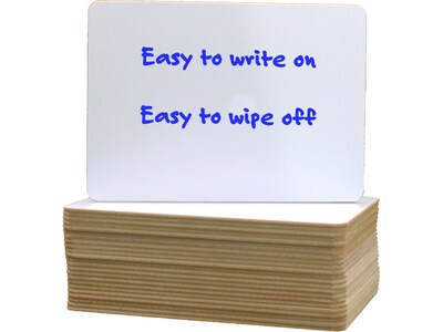 Flipside 24-Piece White Dry-Erase Board Set, Mobile, 9.5 x 12, Multi-Grade (12064)
