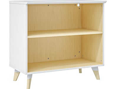 Safco Resi 33.74 Storage Cabinet with Two Shelves, White/Maple (RESCAB36WH)
