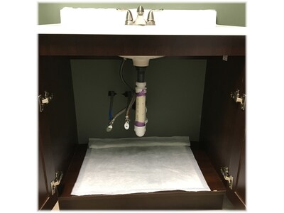 Quick Dam Drip Mat, 24", Up to 0.25 Gal. 100/Box (WUBM-100)